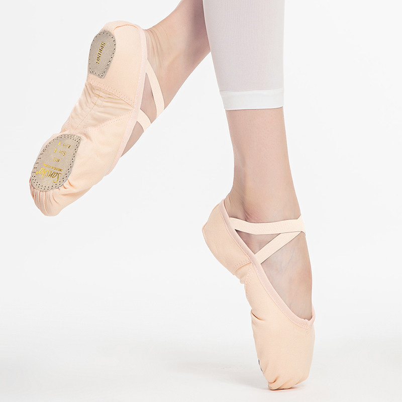 sansha三沙成人芭蕾舞练功鞋女布面舞蹈鞋芭蕾舞鞋
