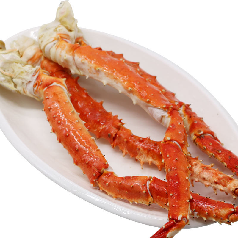 蟹腿聚福智利熟冻帝王600-800g进口海鲜水产半身帝王蟹