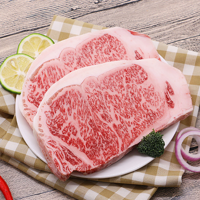 聚福鲜 澳洲和牛 原切m12雪花西冷700g/盒 雪花牛肉进口牛排