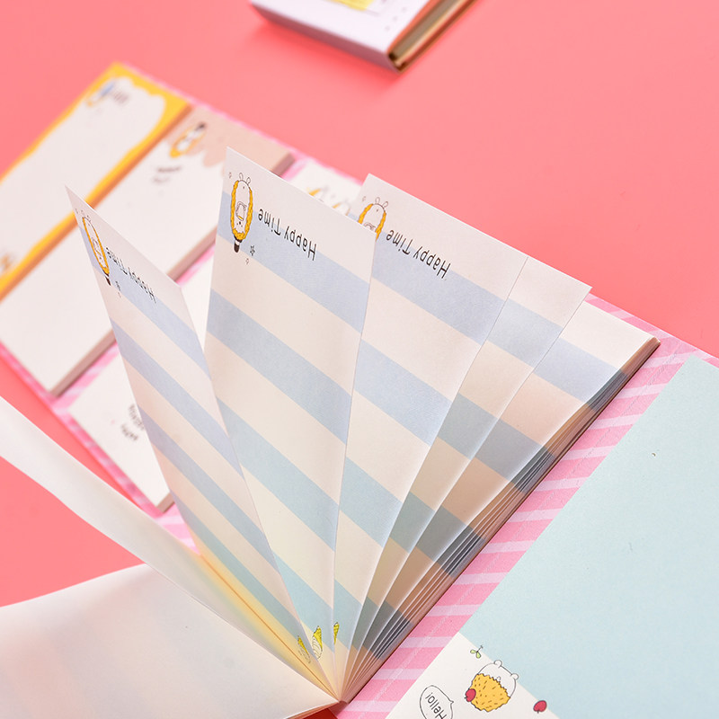 便签巨门6折便携120张折叠本子小豆便条纸漫说便签本