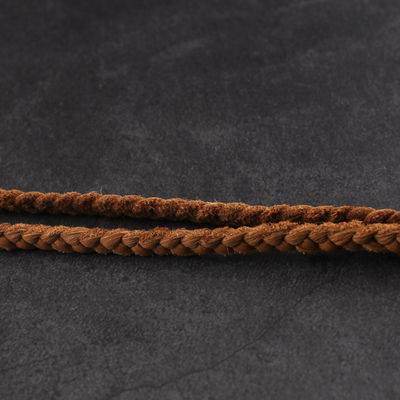 抢券活动仅剩00:00:00一休高桥吾郎 风格 意大利进口纯手工编织鹿皮绳