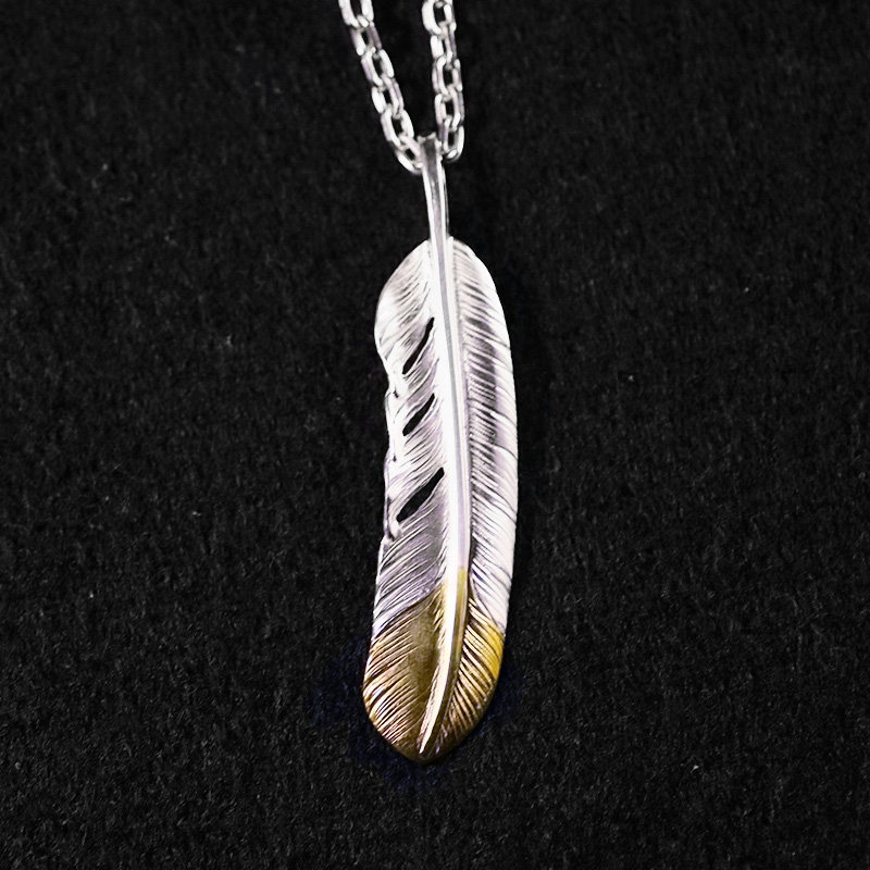 特价回馈一休高桥吾郎纯银xl先铜羽毛毛细角链项链