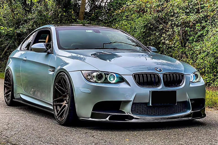 适用于宝马e90e92e93m3改装碳纤维前唇前铲唇侧尾翼汽车包围