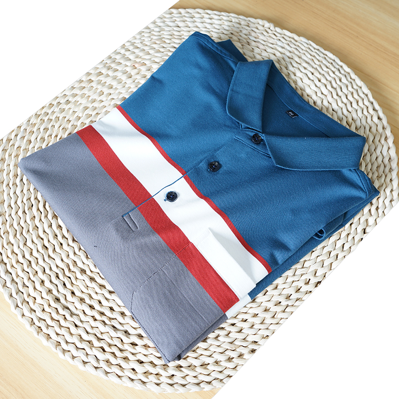 外贸剪标纯棉长袖条纹男士polo衫商务休闲专柜撤柜牛货来袭打底衫