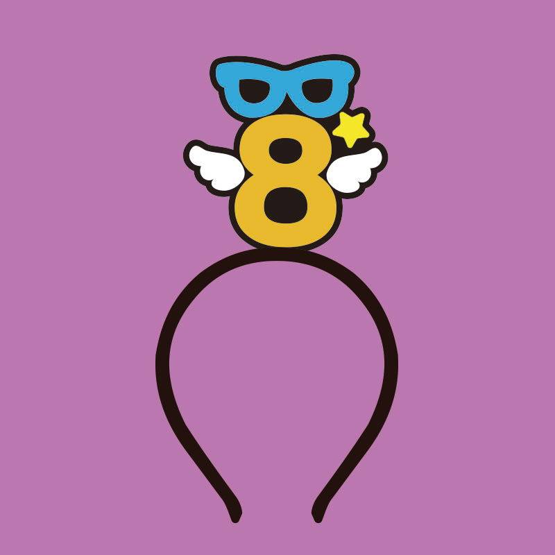 定制制发可爱卡通数字发饰各种个性手势头箍发饰