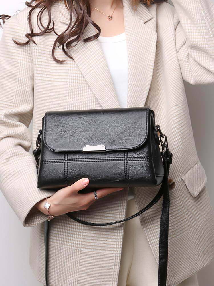 妈2妈包包软022款百搭中老年女士单肩斜挎包真皮新背女包潮包皮包