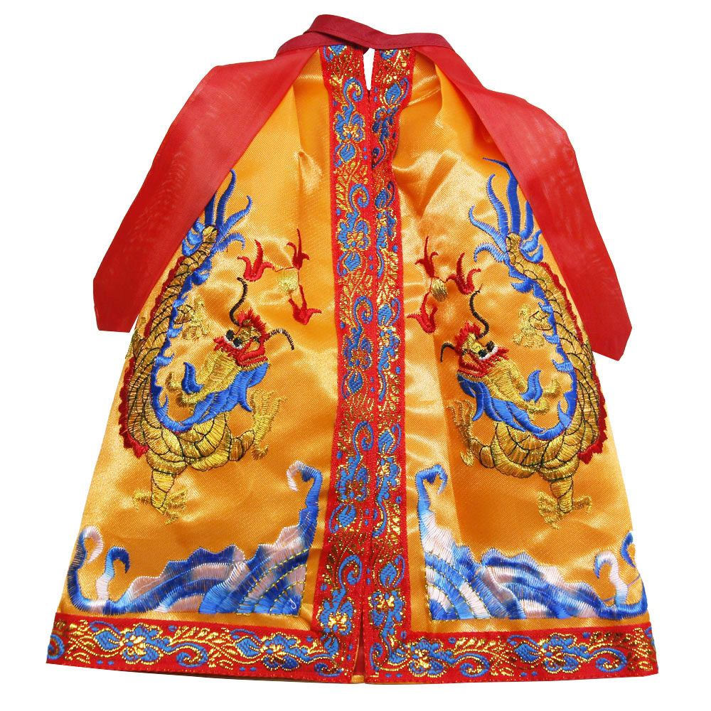 神像衣服披风龙袍龙披绿色黑色黄色红色白色汉服