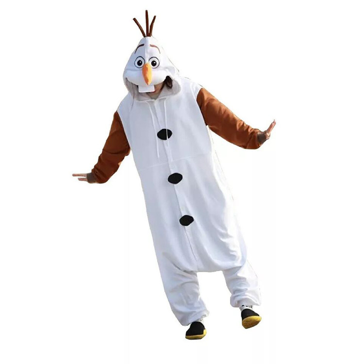 迪士冰雪奇缘成人雪宝cosplay服装雪人装扮连体衣服饰