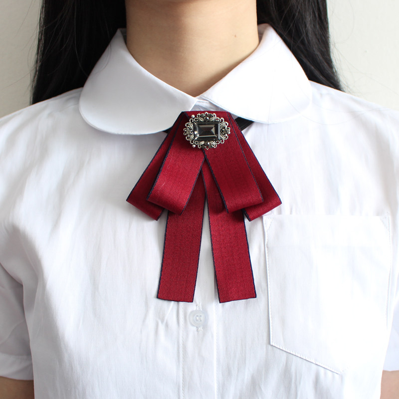 领结韩国饰品复古校服学生职业女士商务黑色领结