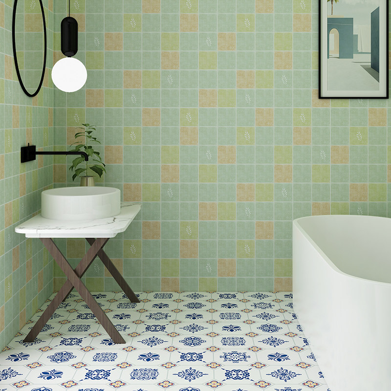 卫生间pvc自粘地板革免胶贴纸加厚耐磨防水浴室地板革