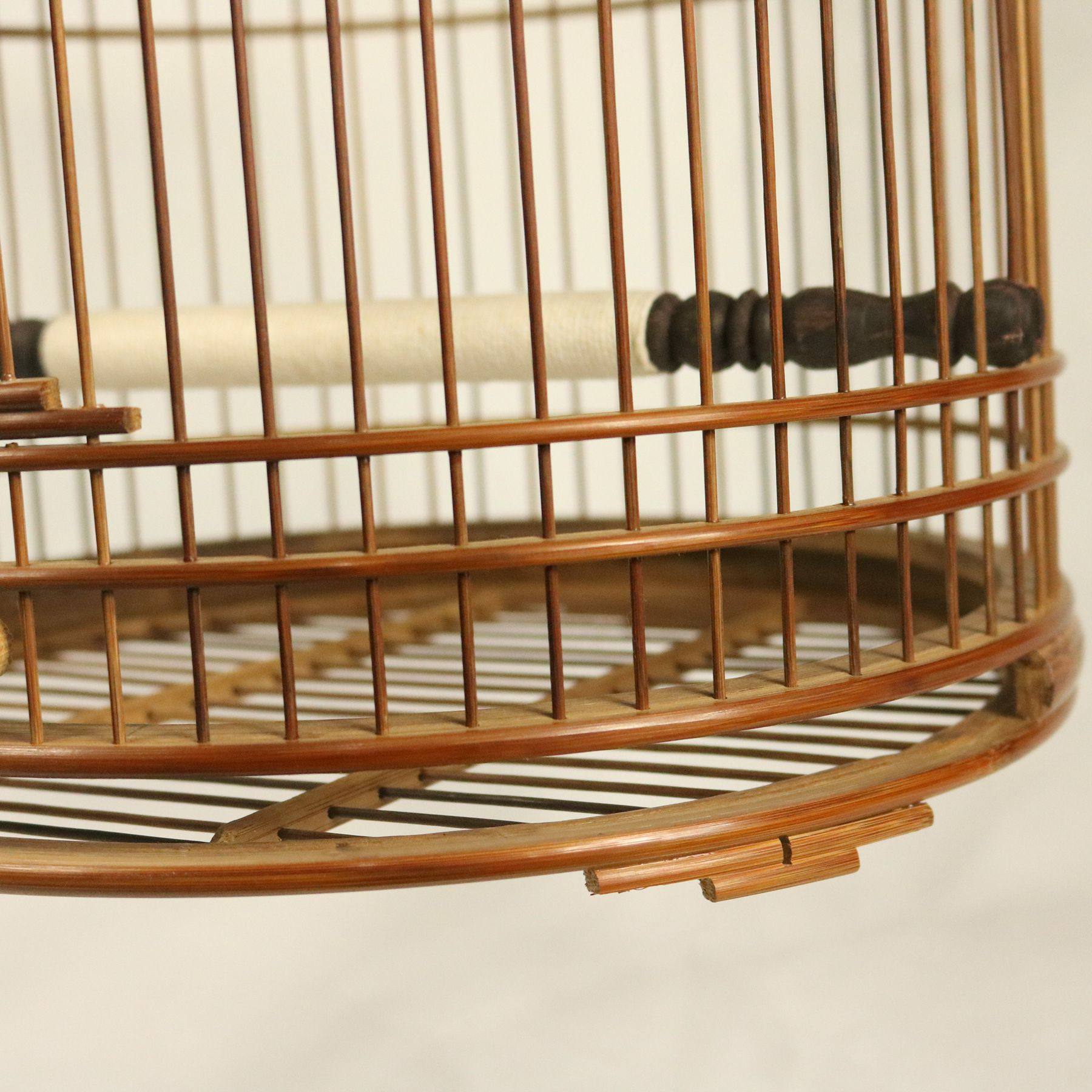 鸟笼绣眼黄豆靛颏玉鸟金青紫竹抛光圆笼抽屉笼子