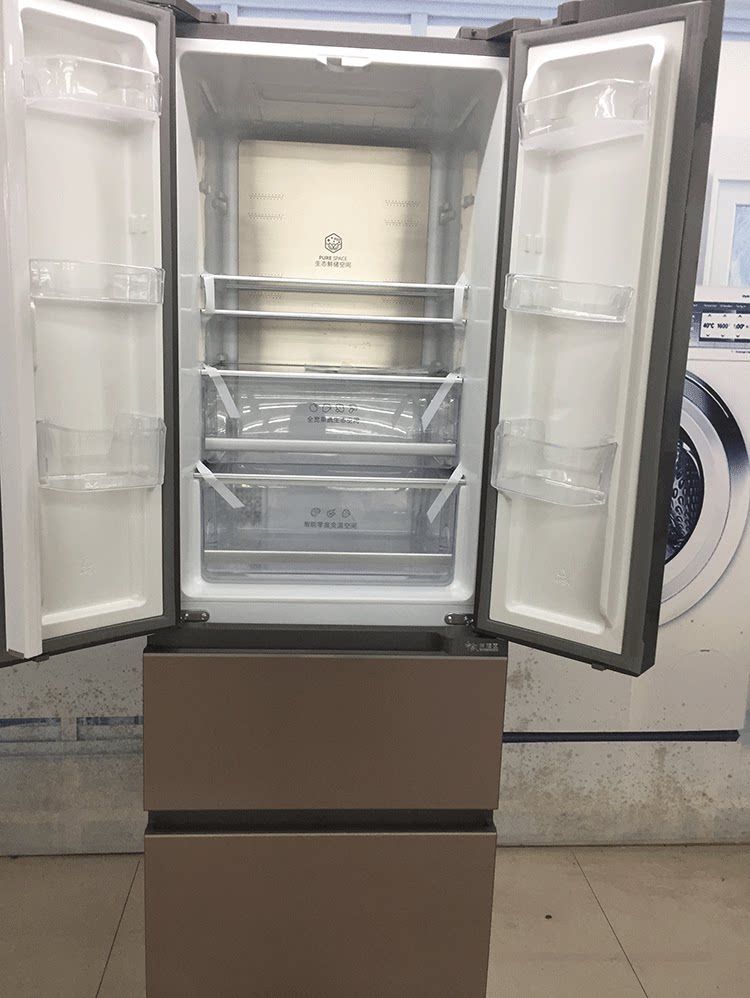 ronshen容声bcd330wkm1mpc法式多门一级变频无霜除菌冰箱99新