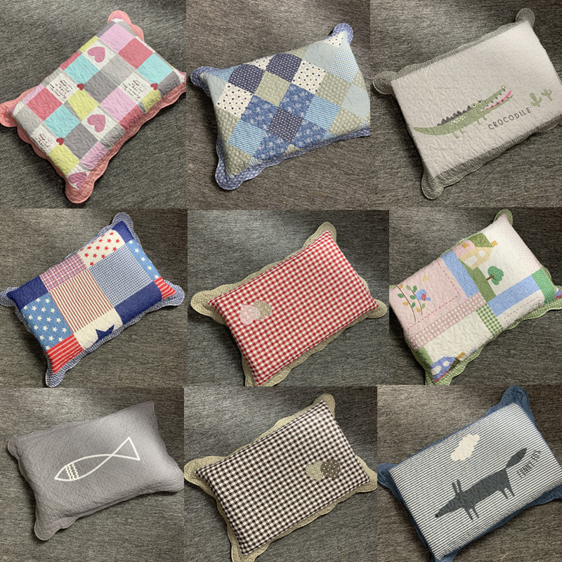 枕套一对全棉加厚衍缝布艺印花枕头套单人学生枕套