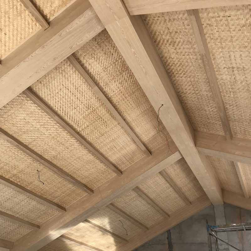 装修竹席装饰竹篾席子手工竹编茶室餐厅饭馆卷帘