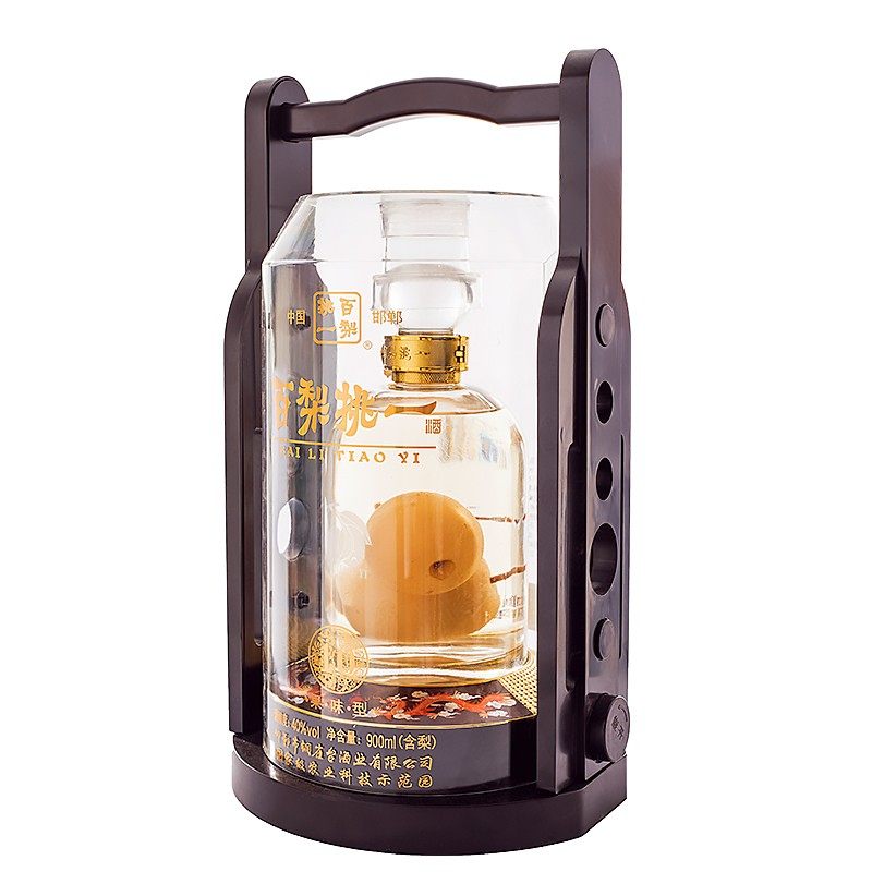 百梨挑一双胞胎梨酒900ml含梨2整箱装收藏送礼商务酒邯郸特产