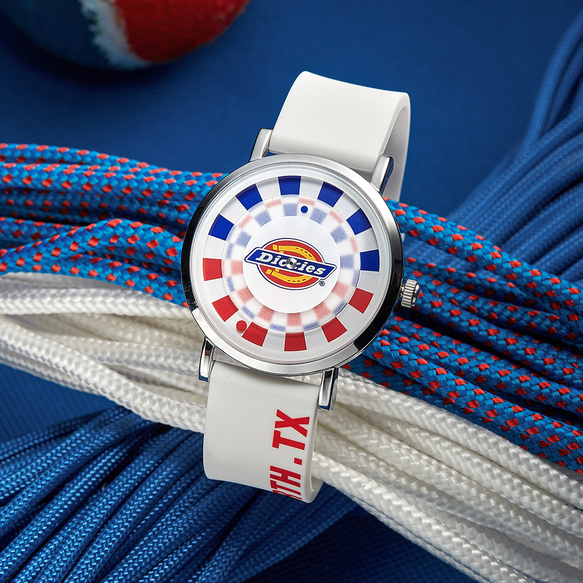 专属dickies旗舰店潮流彩色小标靶硅胶手表