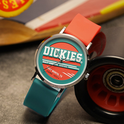 dickies夏季潮流硅胶石英男士手表女款cl200欧美腕表