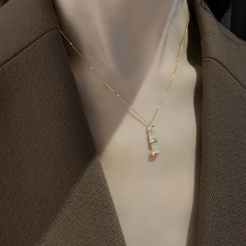 猫眼石吊坠项链2022年新款夏季爆款锁骨网红高级项链