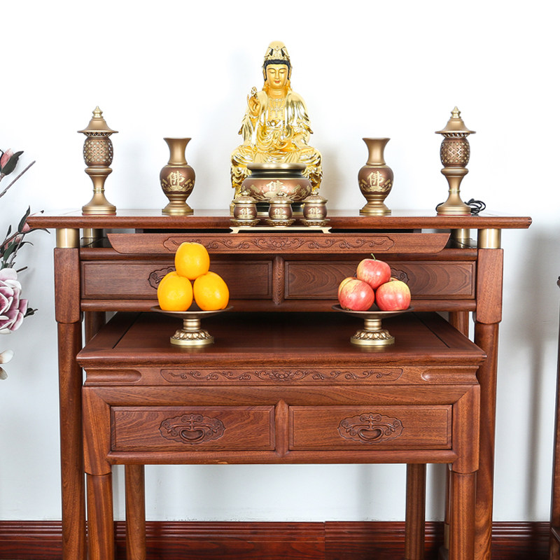 神台供佛贡台香案简约中式台新中堂实木供台供桌