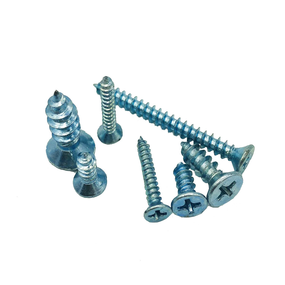 淬火加硬 十字沉头自攻m3 m4 m5 m6*6x8x60 平头自攻螺丝钉100颗