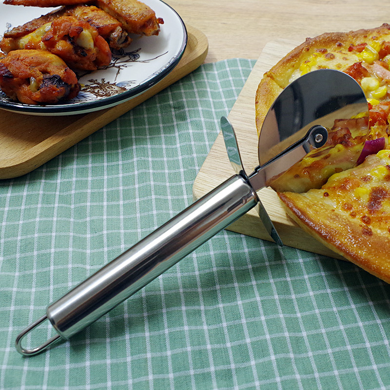 不锈钢披萨刀披萨轮刀披萨刀切刀滚刀蛋糕烘焙用具烘焙模具