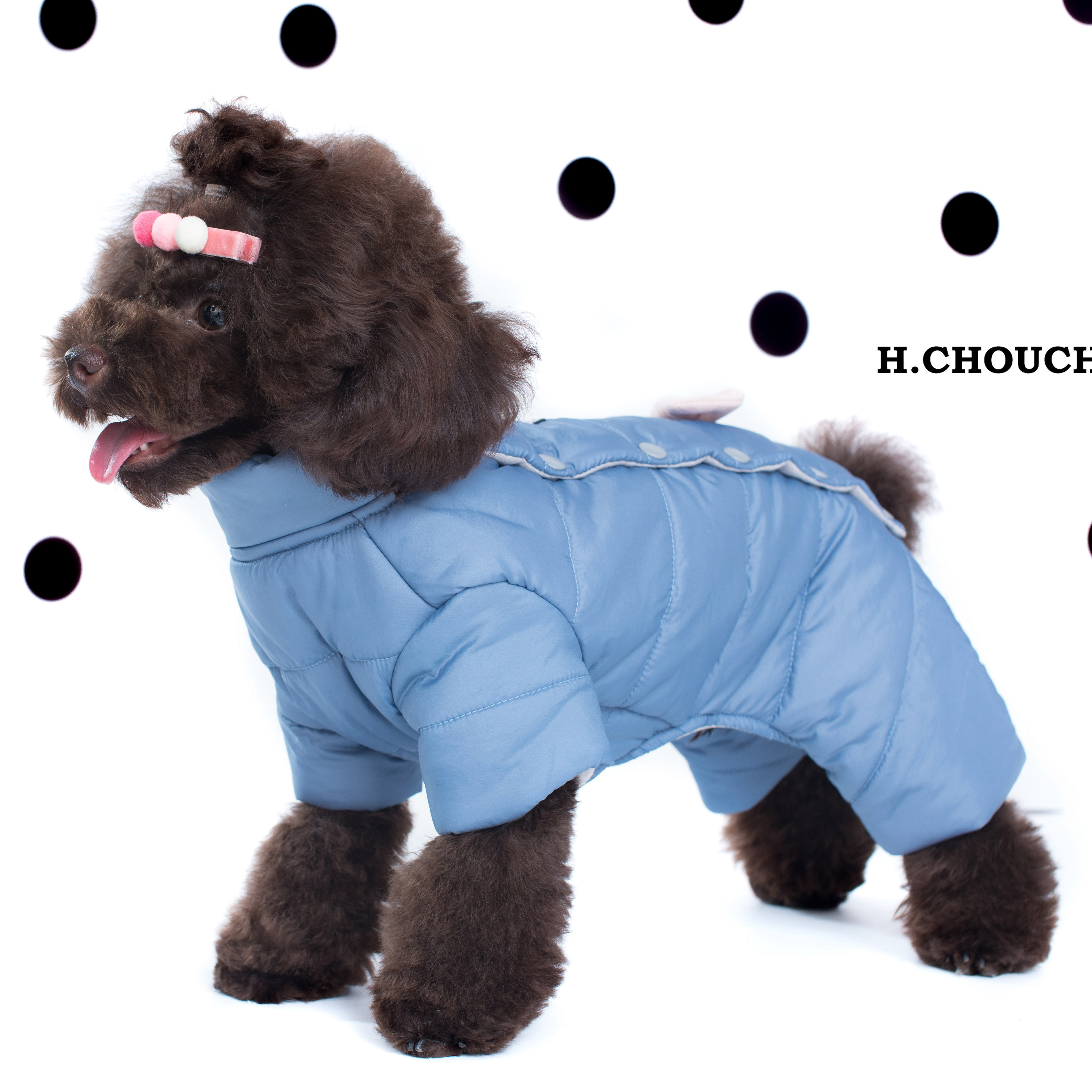 丑丑宠物衣服狗狗夹棉四脚棉服滑雪服泰迪马尔狗宠物服装