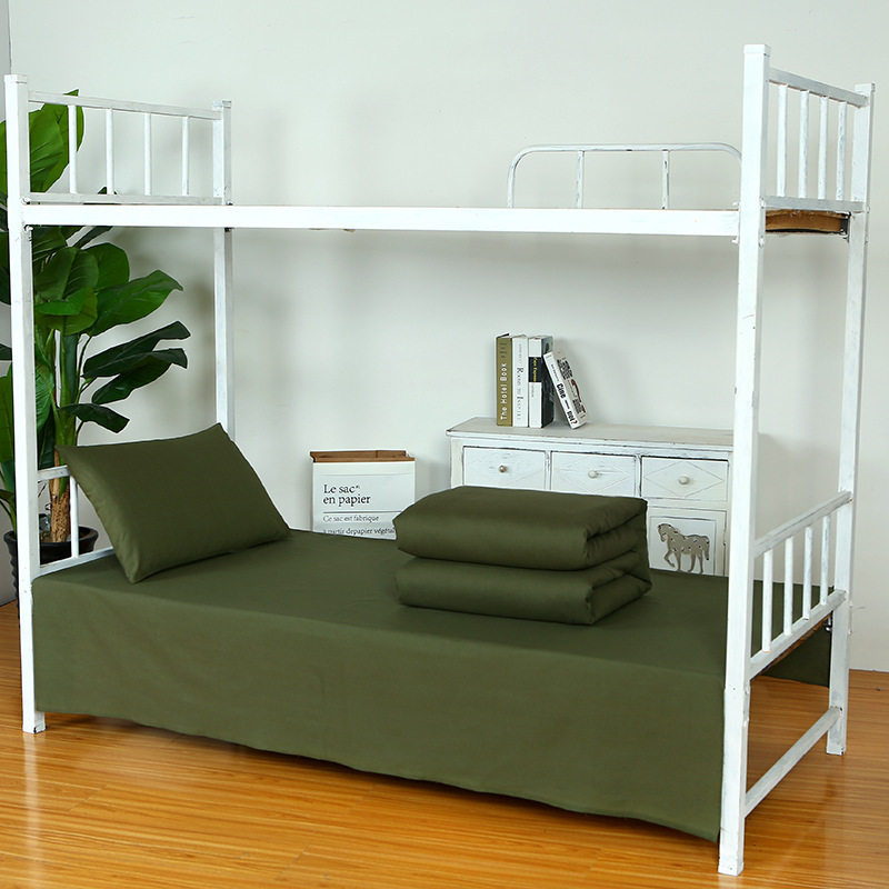 军被 单人宿舍棉花被子纯棉一套学生内务被垫褥子