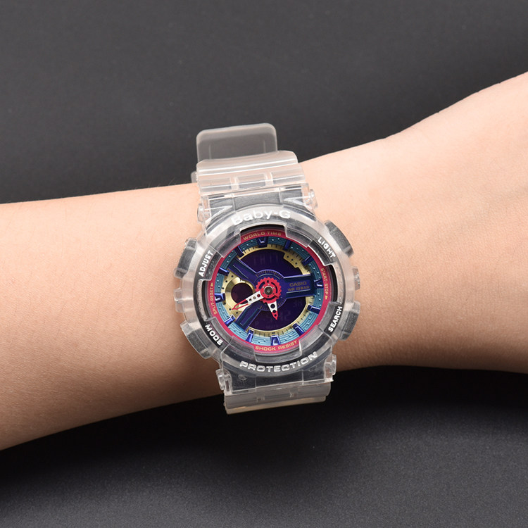 卡西欧baby-g 透明框ba-110 111 112 120 5338手表表壳表带