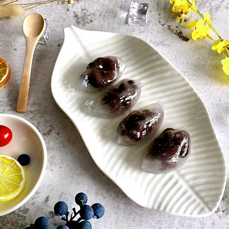 汇轩韭菜紫薯粒红豆水晶饺子潮汕特产粉粿品广水饺
