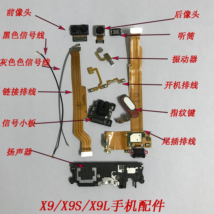 手机组成部件名称图图片