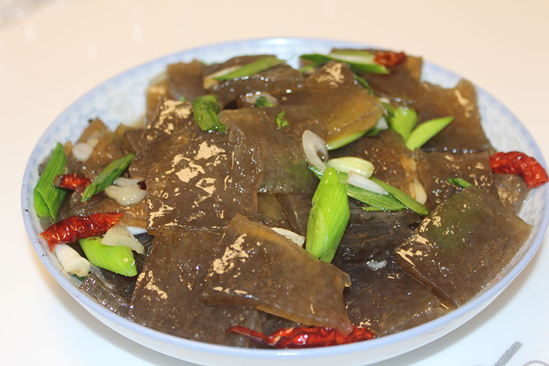 河南新乡土特产红薯焖子皮扎 闷子皮渣美食325g*10袋真空小吃包邮