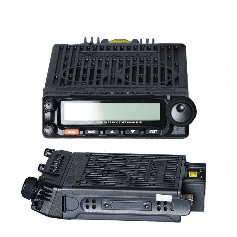 欧讯kguv980p四段车台中文显示短波电台50w车载对讲机