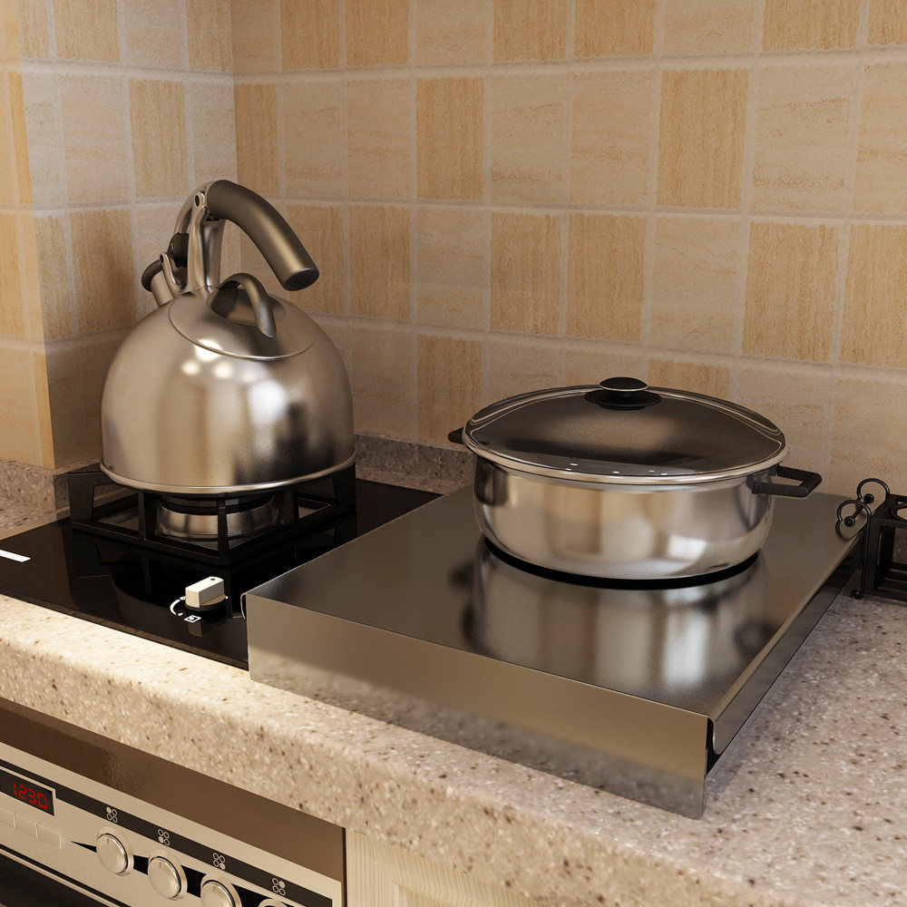 厨房置物架不锈钢电磁炉支架底座天然气煤气灶燃气灶盖板灶台架子