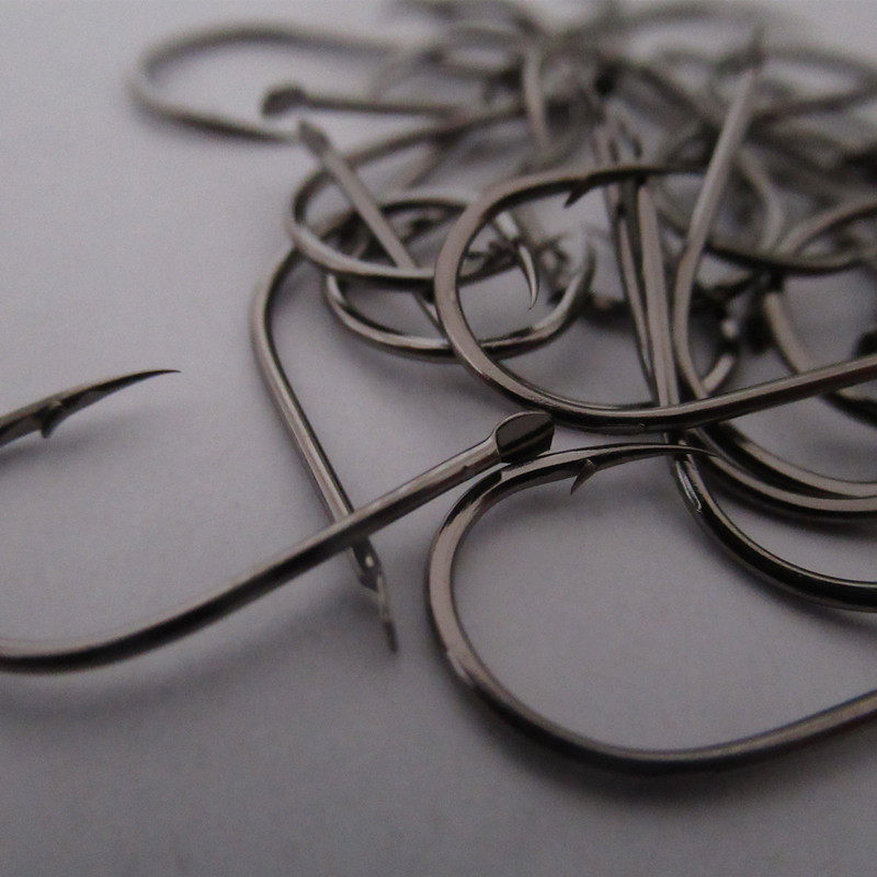 千又鱼钩倒刺日本进口散装歪嘴细条鱼勾海钓钩鱼钩