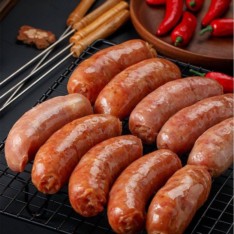 珍享台湾道地肠火山石烤肠200根手工热狗肠烤香肠