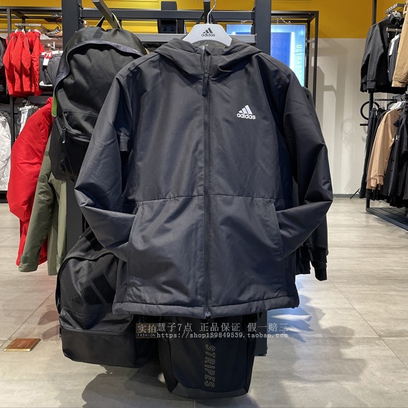 阿迪达斯棉服春季男女运动保暖连帽棉衣外套GN3236 GN3241 GN3237