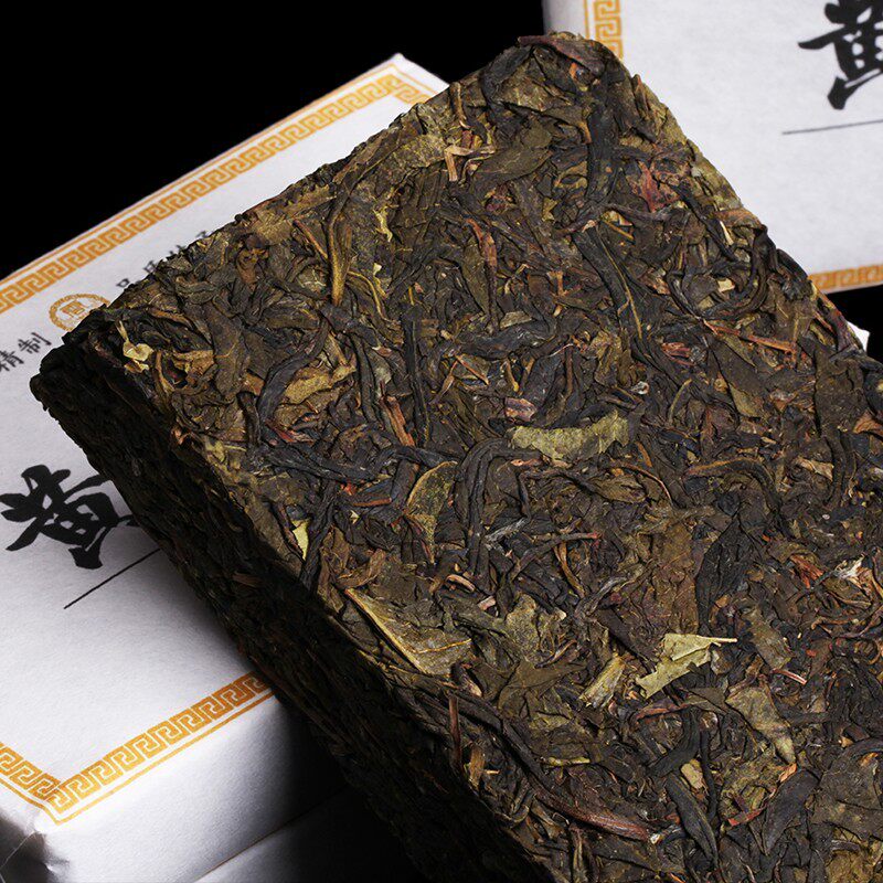 普洱茶到手500克云南冰岛生茶砖黄金叶普洱生茶砖普洱