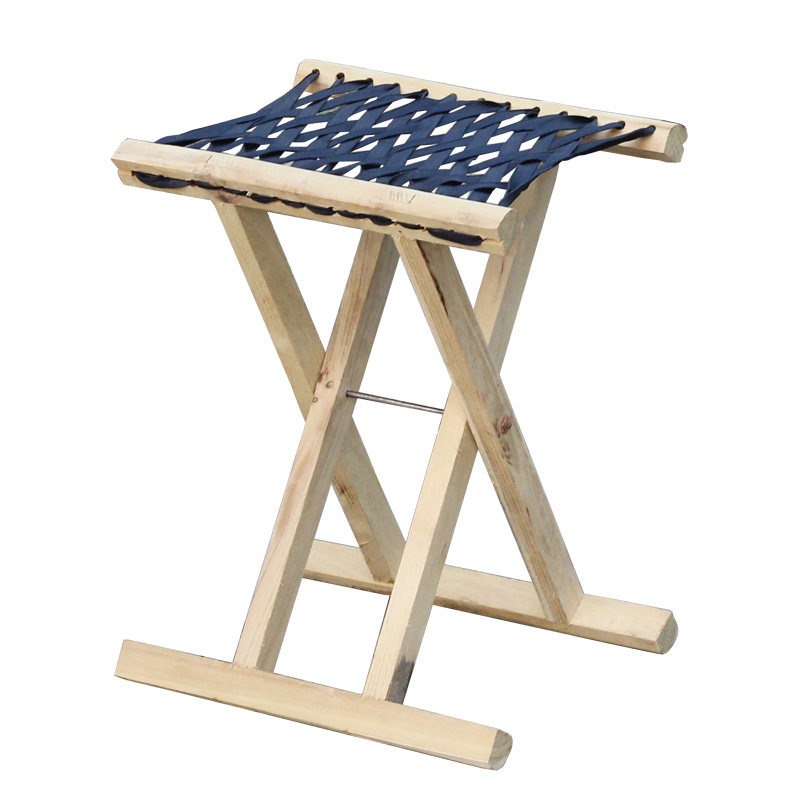 马扎实木40cm凳高成人折叠凳槐木无户外便携折叠凳