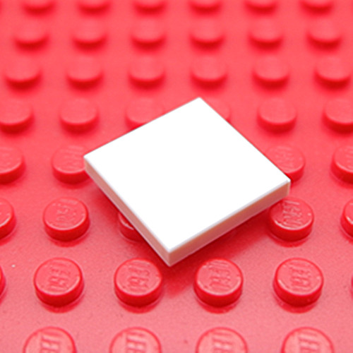 LEGO乐高 3068 2x2光面板 黑白 深灰 浅灰 粉红黄 蓝绿 米棕 素色 - 图0