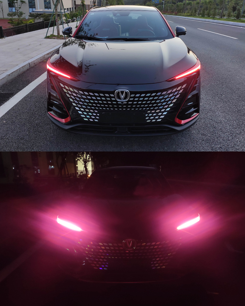 适用长安引力unit专用日行灯膜unit改色后视镜改色膜