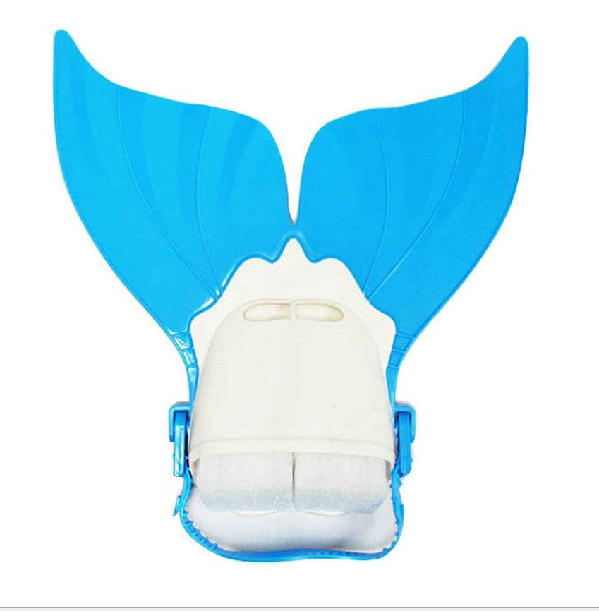 儿童硅胶脚蹼宝宝美人鱼尾巴游泳潜水训练装备脚蹼