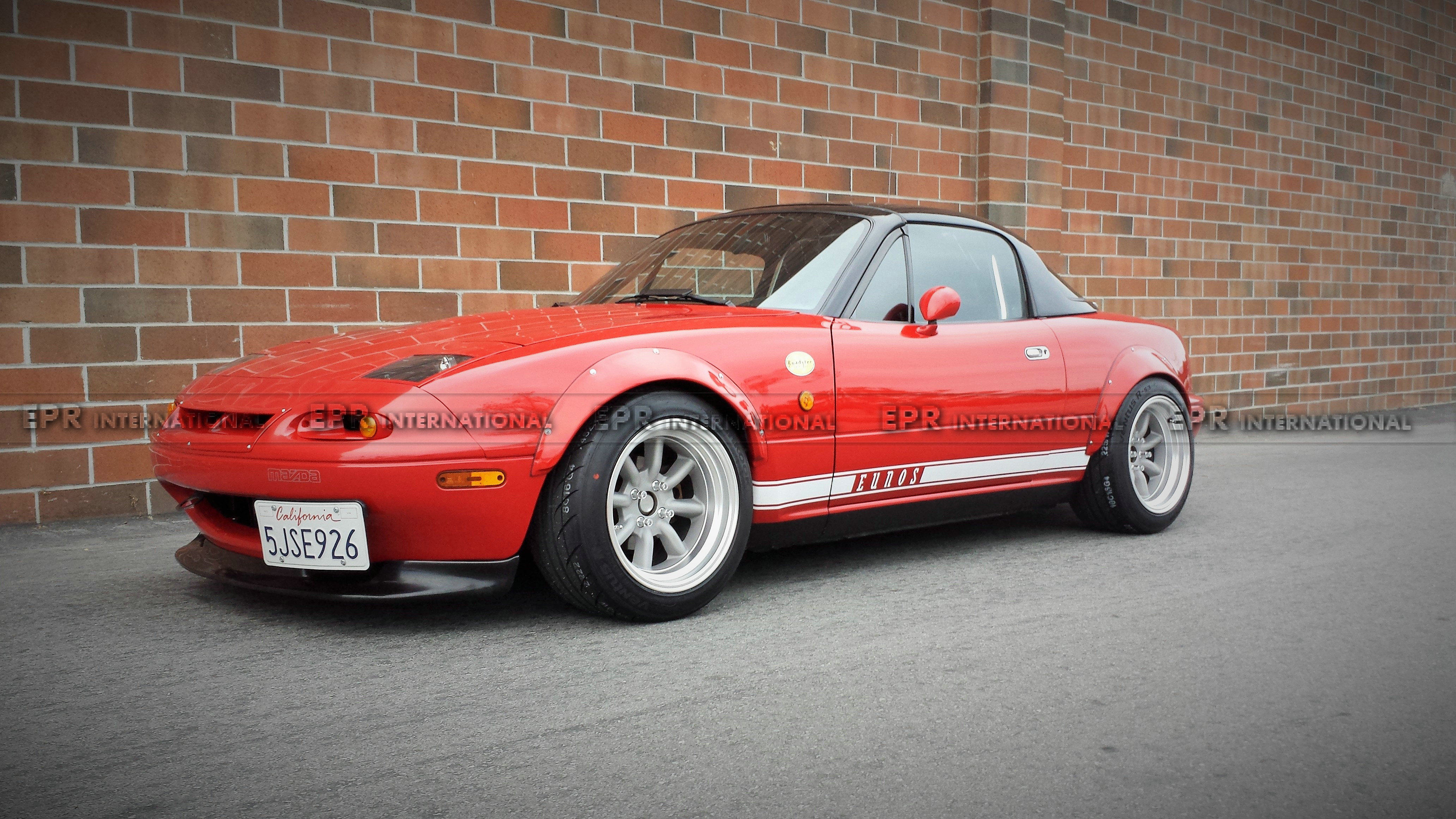 适用马自达mx5miatana碳纤维汽车包围改装前后轮眉