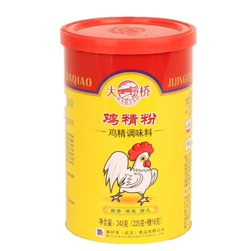 鸡精大桥鸡粉243g家用味好好美调味料瓶装粉包鸡精