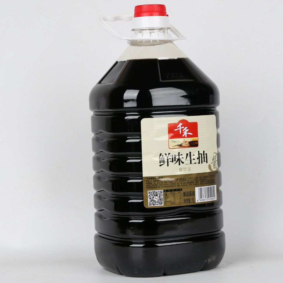 酱油千禾特鲜生5升包邮餐饮商用大桶生抽酿造酱油