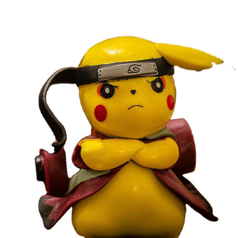 佐助皮卡丘手办鸣人火影忍者飞段卡卡西仙人模式比卡丘挂件饰