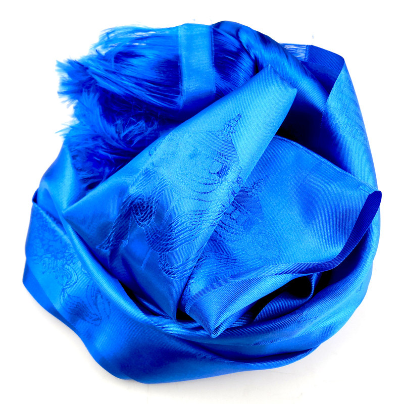 藏族蒙古哈达饰品吉祥八吉祥白色蓝色五色礼佛藏族哈达