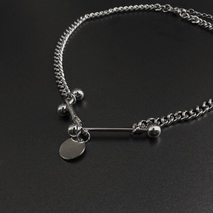 项链冷淡配饰土酷街头锁骨网红锁扣朋克复古项链