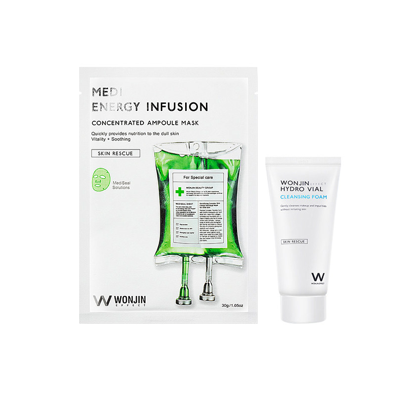 wonjineffect韩国原辰进口透明质酸焕能再生吊瓶贴片面膜