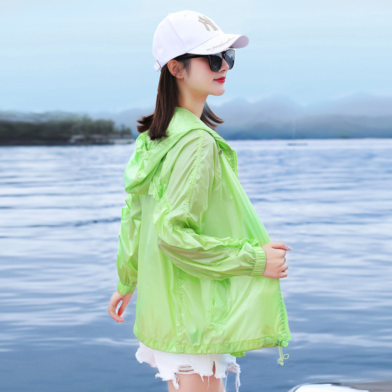 防晒衣女夏季薄款2021新款韩版洋气百搭开衫短外套