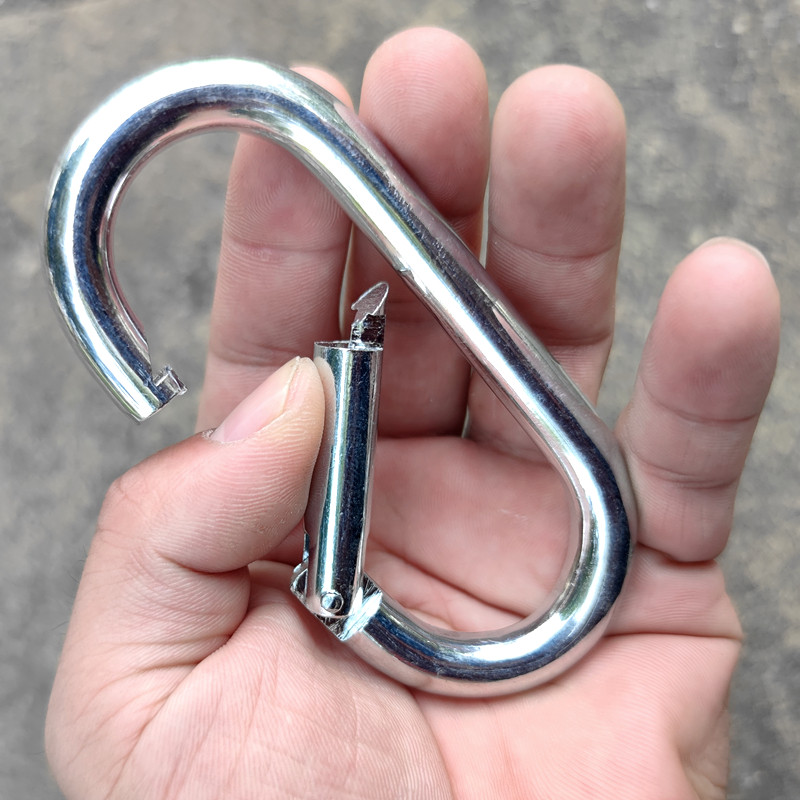 狗链扣铁镀锌跑道防锈弹簧扣链链条快速接环挂扣